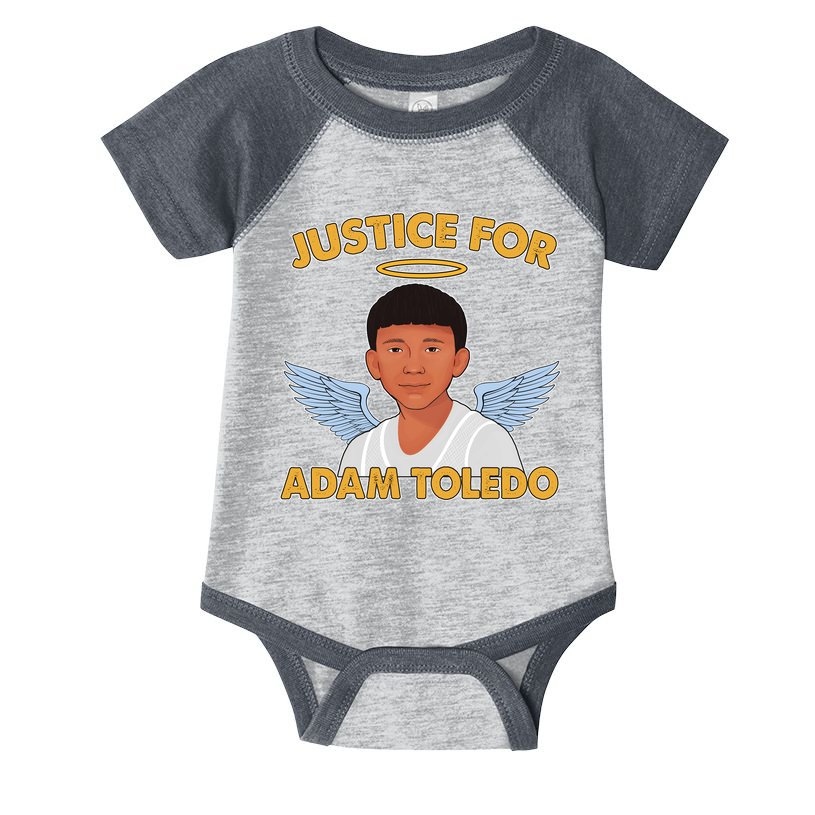Justice For Adam Toledo Angel Infant Baby Jersey Bodysuit