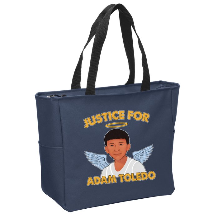 Justice For Adam Toledo Angel Zip Tote Bag