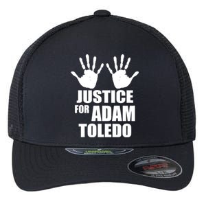 Justice For Adam Toledo Black Lives Matter Flexfit Unipanel Trucker Cap