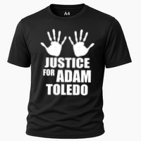 Justice For Adam Toledo Black Lives Matter Cooling Performance Crew T-Shirt