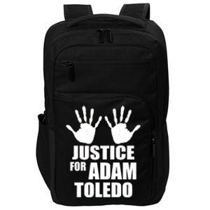 Justice For Adam Toledo Black Lives Matter Impact Tech Backpack