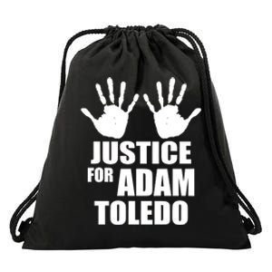 Justice For Adam Toledo Black Lives Matter Drawstring Bag