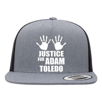 Justice For Adam Toledo Black Lives Matter Flat Bill Trucker Hat