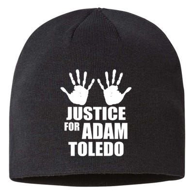 Justice For Adam Toledo Black Lives Matter Sustainable Beanie