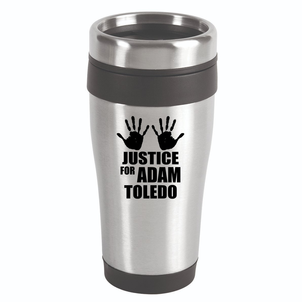 Justice For Adam Toledo Black Lives Matter 16oz Travel Tumbler
