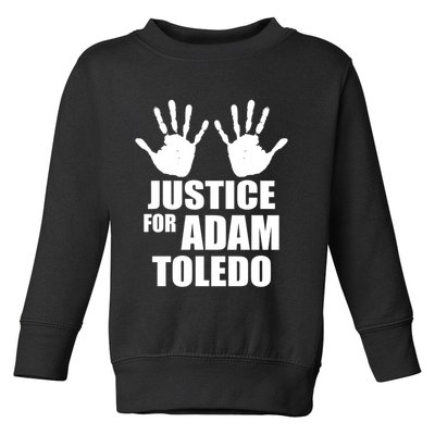Justice For Adam Toledo Black Lives Matter Toddler Sweatshirt