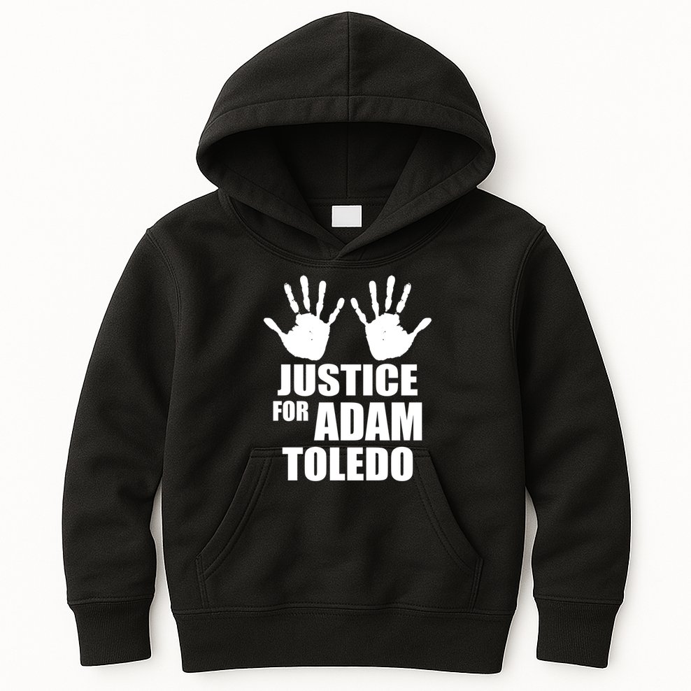 Justice For Adam Toledo Black Lives Matter Kids Hoodie
