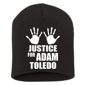 Justice For Adam Toledo Black Lives Matter Short Acrylic Beanie