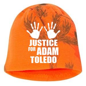 Justice For Adam Toledo Black Lives Matter Kati - Camo Knit Beanie