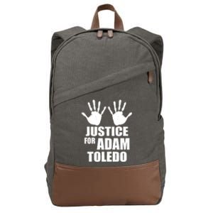 Justice For Adam Toledo Black Lives Matter Cotton Canvas Backpack