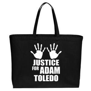 Justice For Adam Toledo Black Lives Matter Cotton Canvas Jumbo Tote