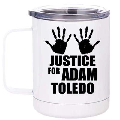 Justice For Adam Toledo Black Lives Matter 12 oz Stainless Steel Tumbler Cup