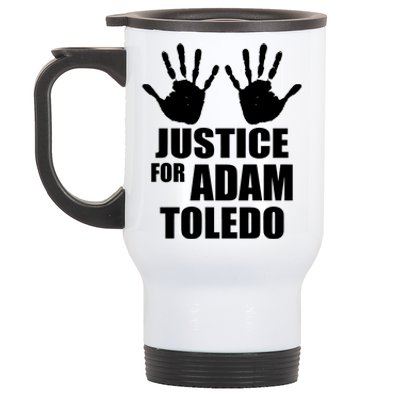 Justice For Adam Toledo Black Lives Matter Stainless Steel Travel Mug