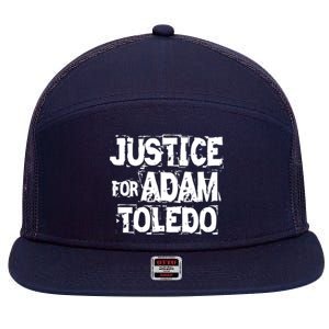 Justice for Adam Toledo BLM Black Lives Matter 7 Panel Mesh Trucker Snapback Hat