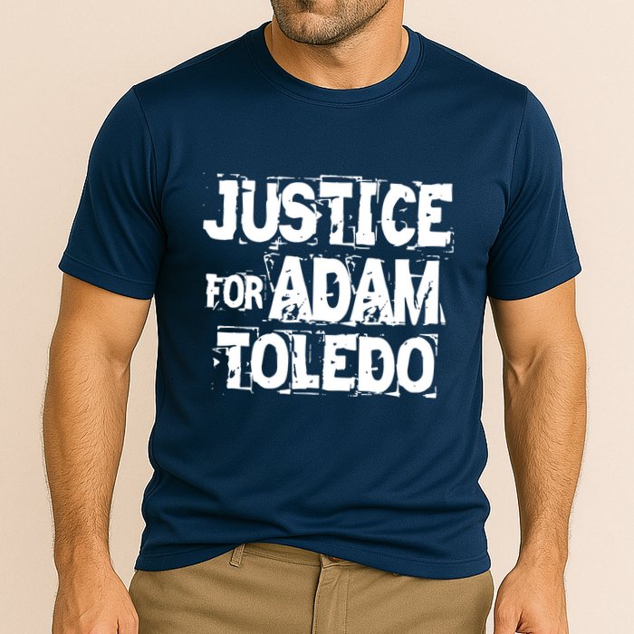 Justice for Adam Toledo BLM Black Lives Matter Cooling Performance Crew T-Shirt