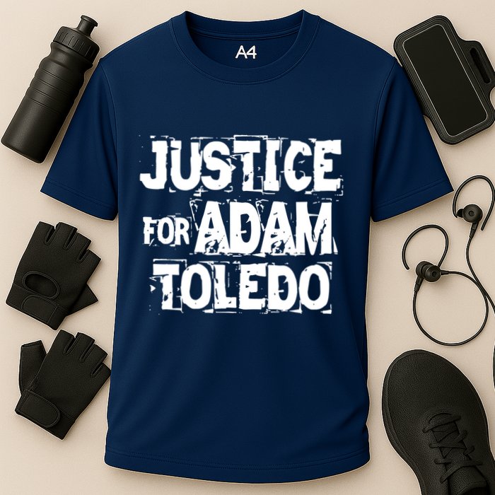 Justice for Adam Toledo BLM Black Lives Matter Cooling Performance Crew T-Shirt