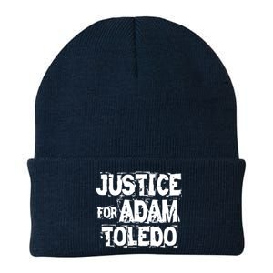 Justice for Adam Toledo BLM Black Lives Matter Knit Cap Winter Beanie