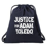 Justice for Adam Toledo BLM Black Lives Matter Drawstring Bag