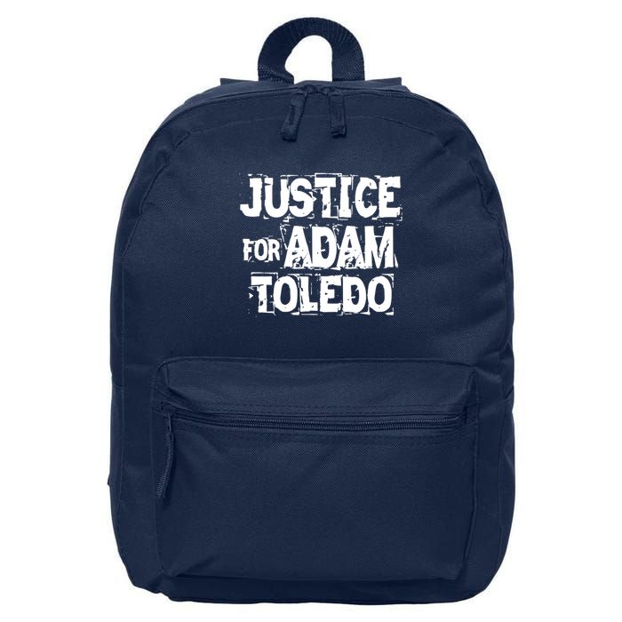 Justice for Adam Toledo BLM Black Lives Matter 16 in Basic Backpack