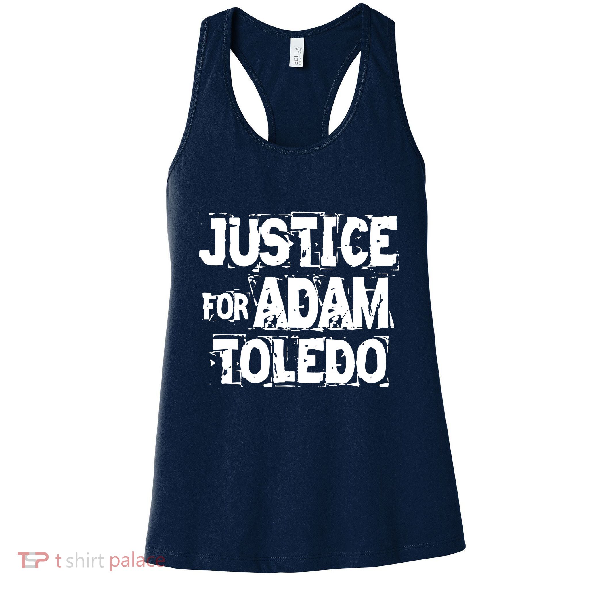 Justice for Adam Toledo BLM Black Lives Matter Womens Tank Top