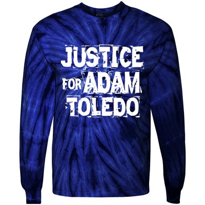 Justice for Adam Toledo BLM Black Lives Matter Tie-Dye Long Sleeve Shirt