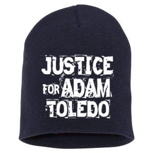 Justice for Adam Toledo BLM Black Lives Matter Short Acrylic Beanie