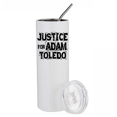 Justice for Adam Toledo BLM Black Lives Matter Stainless Steel Tumbler