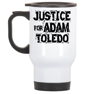 Justice for Adam Toledo BLM Black Lives Matter Stainless Steel Travel Mug