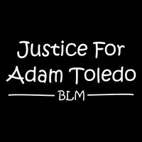 Justice For Adam Toledo BLM Hand Writing Drawstring Bag