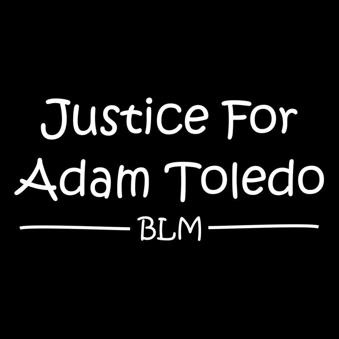 Justice For Adam Toledo BLM Hand Writing Drawstring Bag