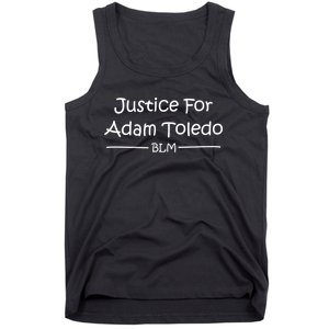 Justice For Adam Toledo BLM Hand Writing Tank Top