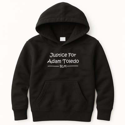 Justice For Adam Toledo BLM Hand Writing Kids Hoodie