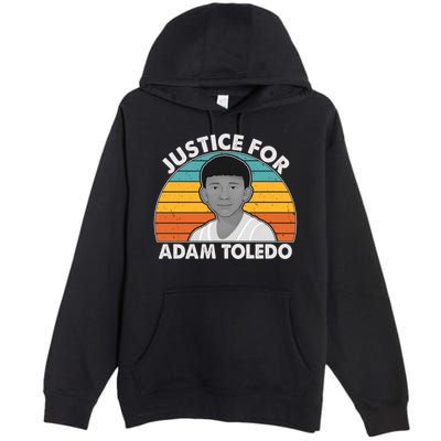 Justice For Adam Toledo Vintage Premium Pullover Hoodie