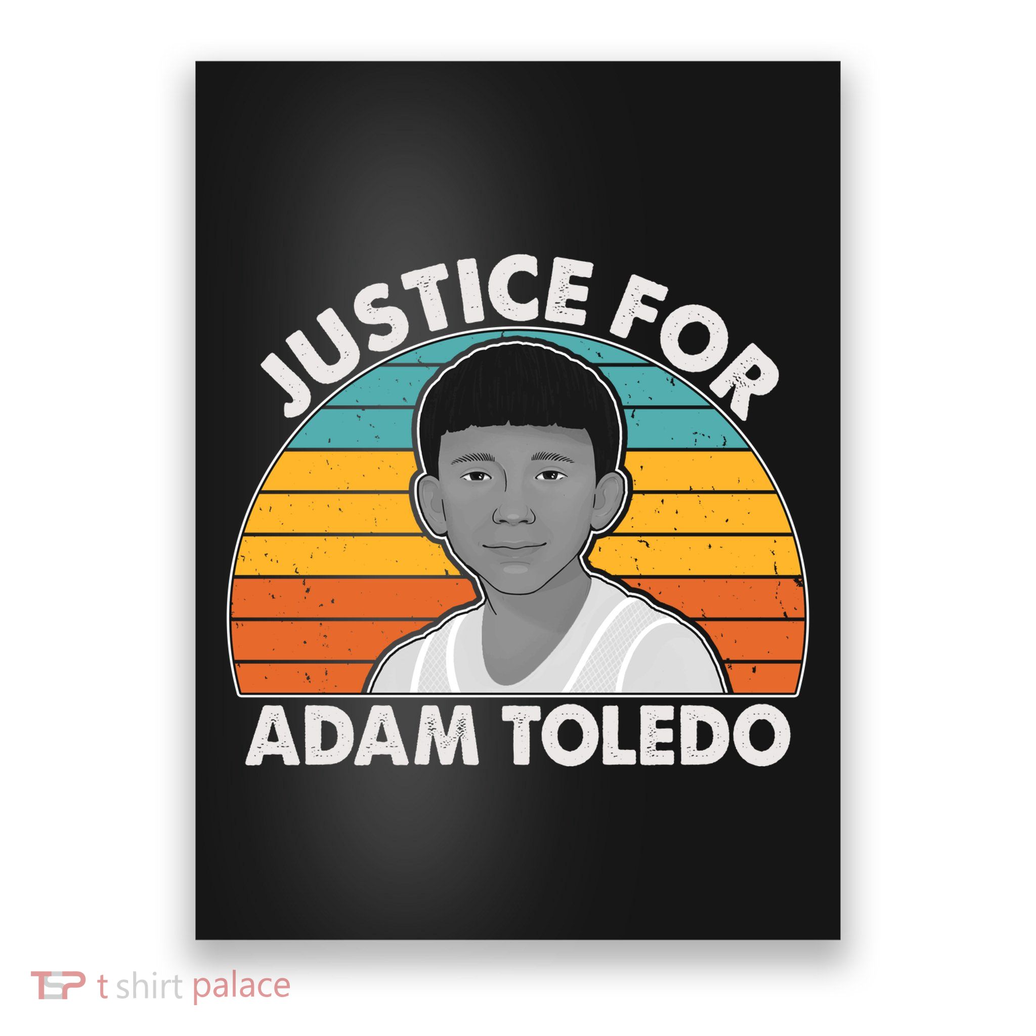 Justice For Adam Toledo Vintage Poster