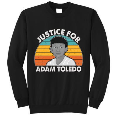 Justice For Adam Toledo Vintage Tall Sweatshirt
