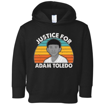 Justice For Adam Toledo Vintage Toddler Hoodie