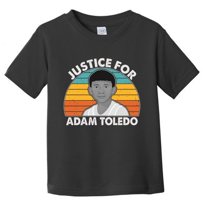 Justice For Adam Toledo Vintage Toddler T-Shirt