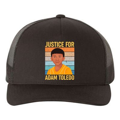 Justice For Adam Toledo Vintage Poster Yupoong Adult 5-Panel Trucker Hat