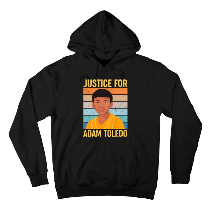 Justice For Adam Toledo Vintage Poster Hoodie