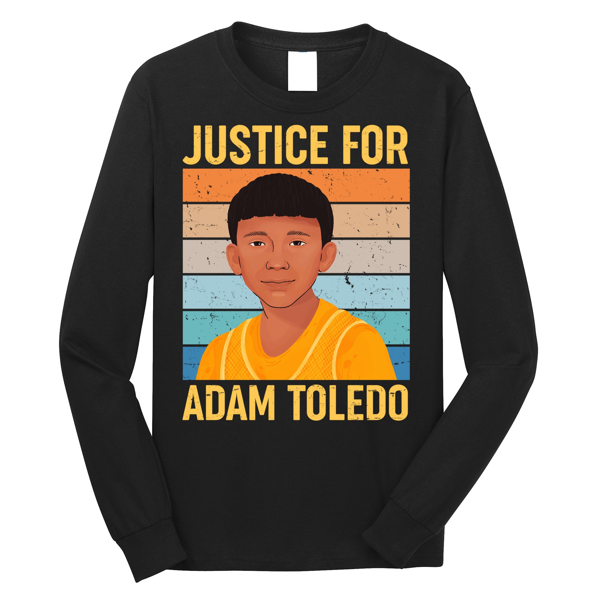 Justice For Adam Toledo Vintage Poster Long Sleeve Shirt
