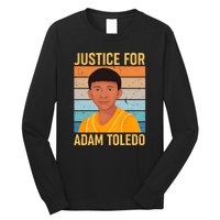 Justice For Adam Toledo Vintage Poster Long Sleeve Shirt