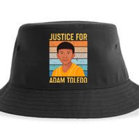 Justice For Adam Toledo Vintage Poster Sustainable Bucket Hat