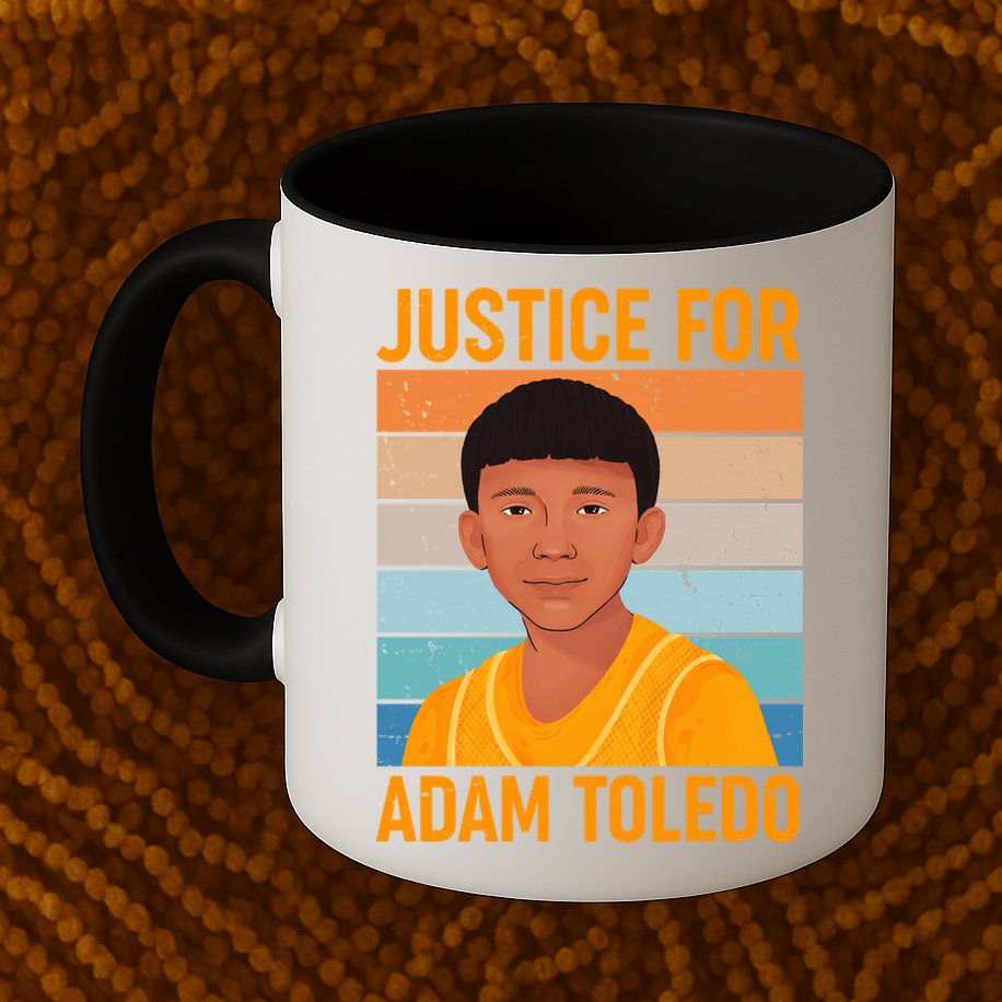Justice For Adam Toledo Vintage Poster Mug