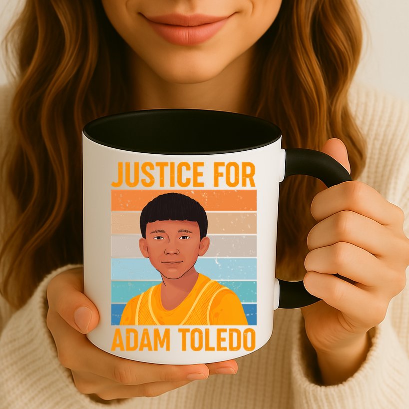 Justice For Adam Toledo Vintage Poster Mug