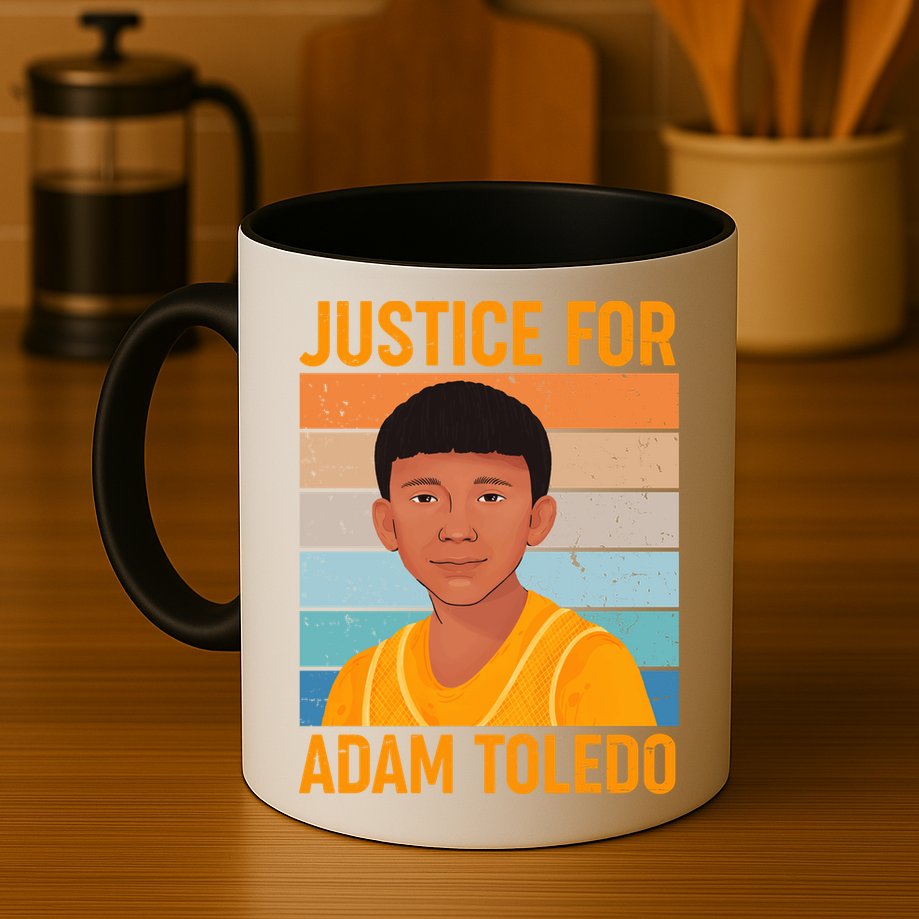 Justice For Adam Toledo Vintage Poster Mug