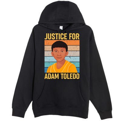 Justice For Adam Toledo Vintage Poster Premium Pullover Hoodie