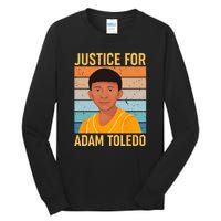 Justice For Adam Toledo Vintage Poster Tall Long Sleeve T-Shirt