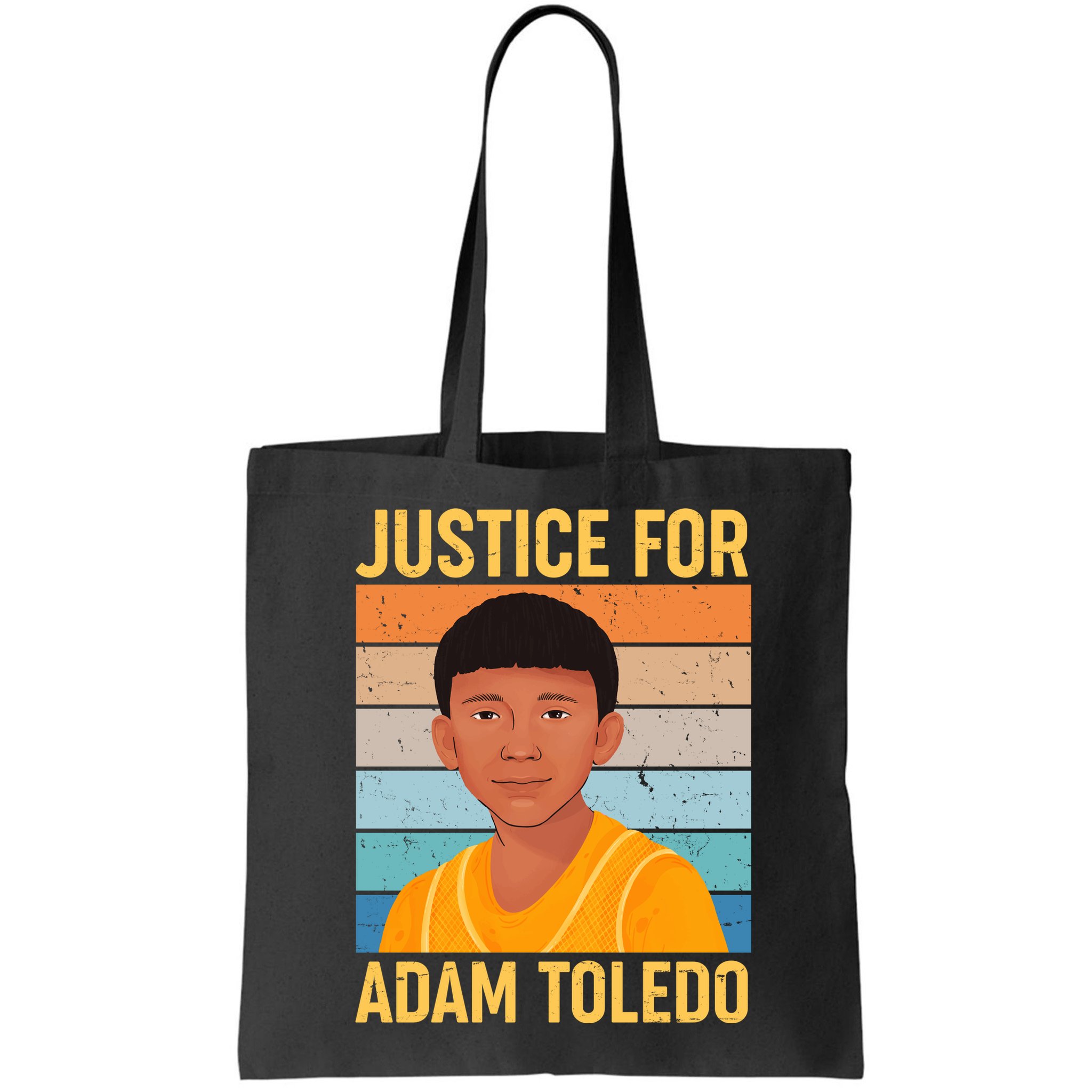 Justice For Adam Toledo Vintage Poster Bag