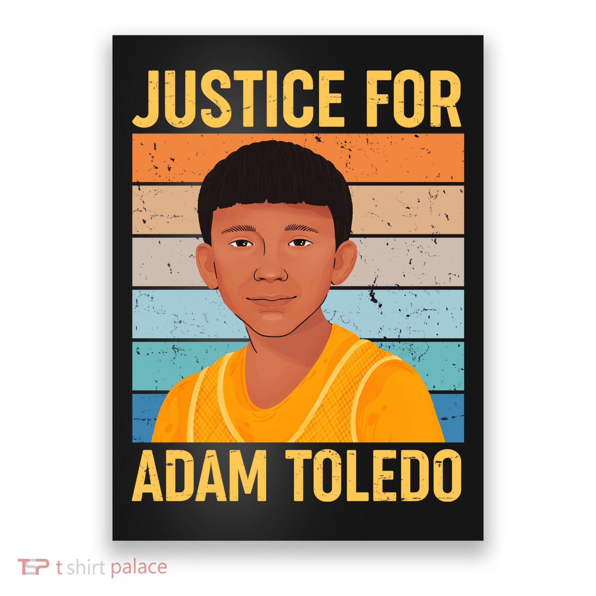 Justice For Adam Toledo Vintage Poster Poster