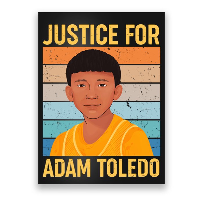 Justice For Adam Toledo Vintage Poster Poster